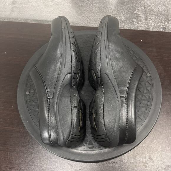 Merrell Women Sz US 6.5 Ortholite Jungle Primo Black Leather Slip-on Mules Shoes - Picture 8 of 10